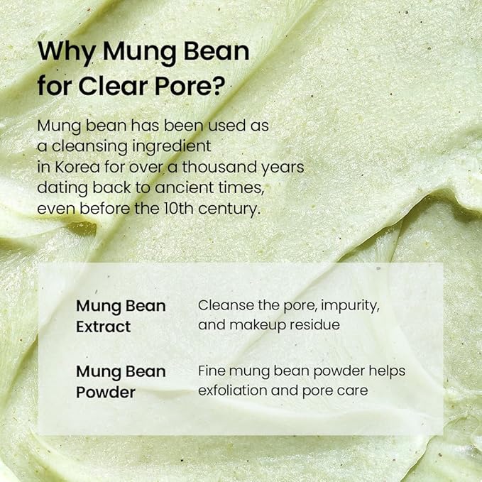 beplain Mung Bean Double Cleansing Duo | Deep Pore & Sebum Cleanser for Skin Barrier Care | Daily Cleanser for Sensitive Skin | Korean Skincare | Cleansing Oil 6.76 fl.oz & Foam Cleanser 5.07 fl.oz