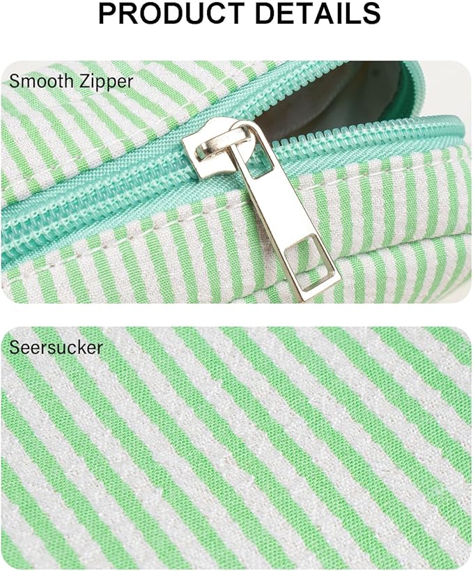Small Makeup Bag, Mini Makeup Pouches for Purse Cute Cosmetics Bag Pouch with Slip-in Pockets Small Travel Toiletry Bag Makeup Storage Bag Lipstick Organizer Purse Essentials