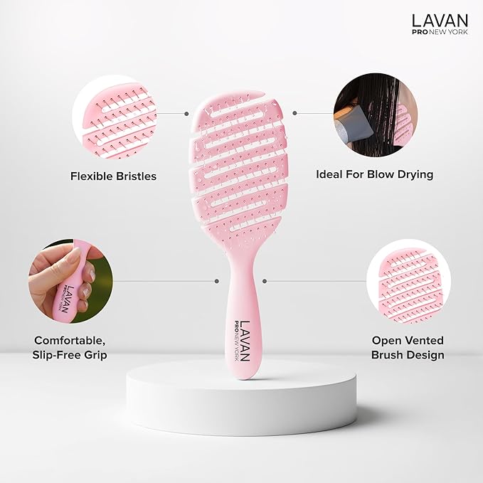 Flex Detangling Hair Brush (BABY PINK)