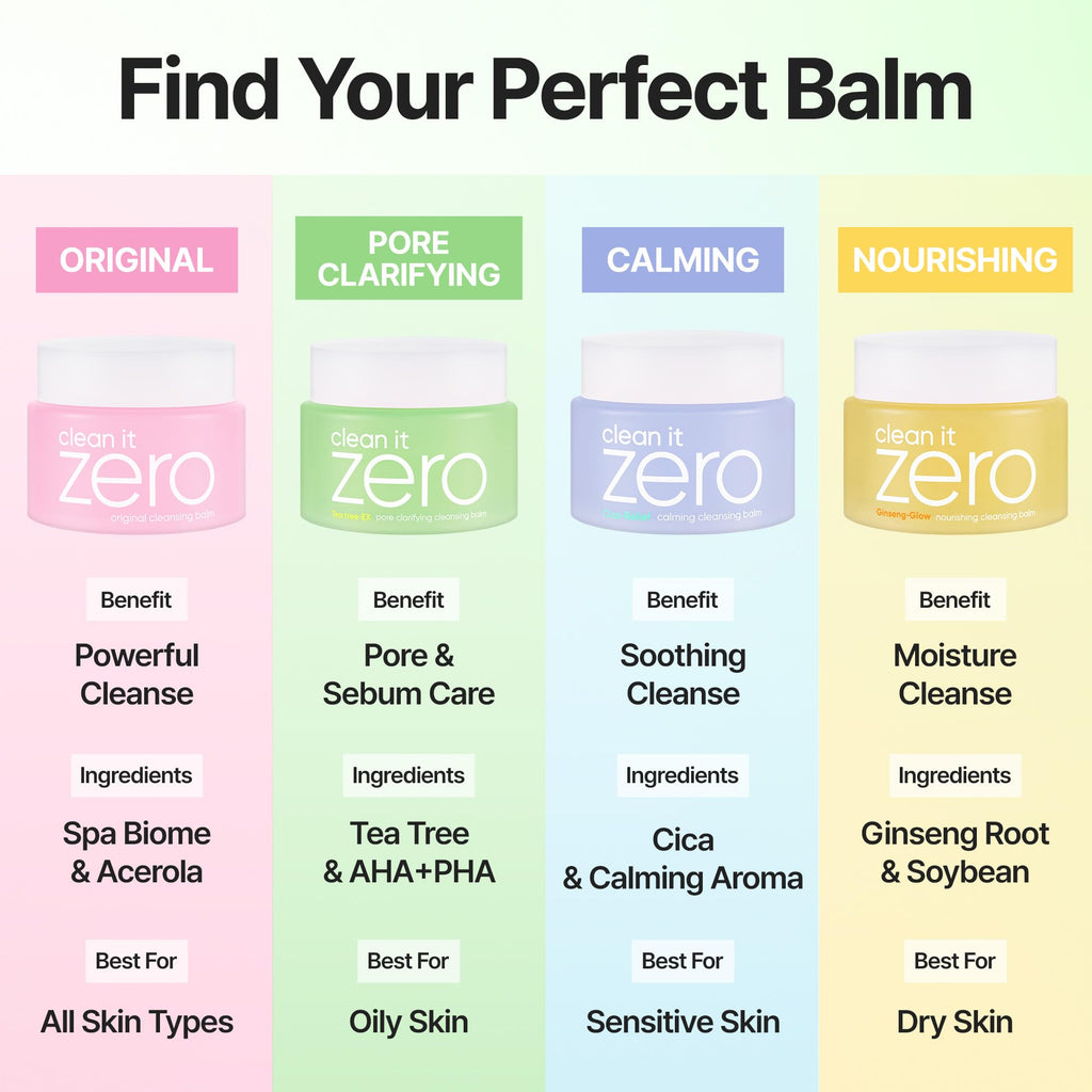 BANILA CO Clean it Zero Pore Clarifying Cleansing Balm | Korean Makeup Remover, Cleansing Oil, Facial Cleanser for Oily and Acne Prone Skin | Vegan | Made with AHA-PHA & Tea Tree (180ml / 6.08 fl.oz)