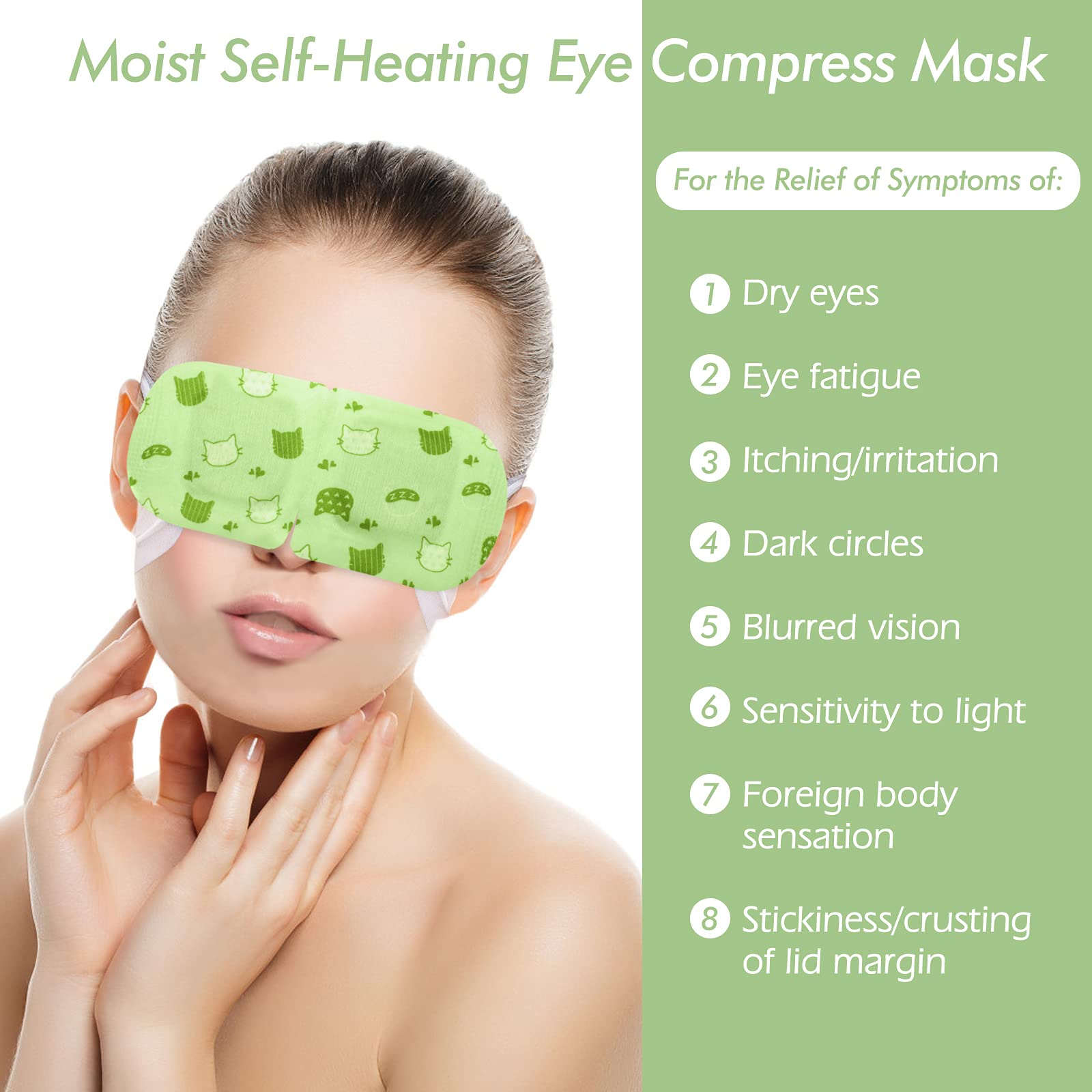 Jekeno Steam Eye Mask, 16 Packs Eye Masks for Dry Eyes, 40-60 Minutes Self Moist Heated Warm Compress Eye Mask Disposable for Sleep, Spa Relaxing Trip Gifts, Travel Essentials for Women Men