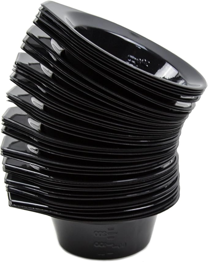 Disposable Color Mixing Bowls - 50 Pack - Plastic Hair Dye Tint Bowls