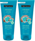 FREEMAN Dead Sea Minerals Anti-Stress Clay Facial Mask, Hydrating & Clarifying, Clears Pores, Face Mask With Lavender & Bergamot For Radiant Skin, Skin Types, 6 fl. oz./175 mL Tube (Pack of 2)