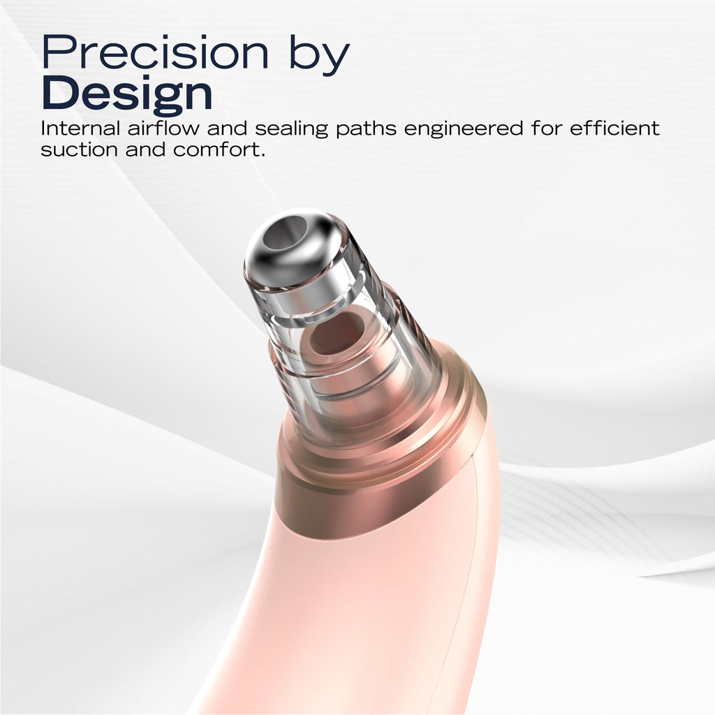 Nautica PC250 Blackhead Remover Tool, Rechargeable Vacuum Blackhead Remover for Face with 6 Heads, 3 Modes & LED Display for Deep Pore Cleansing