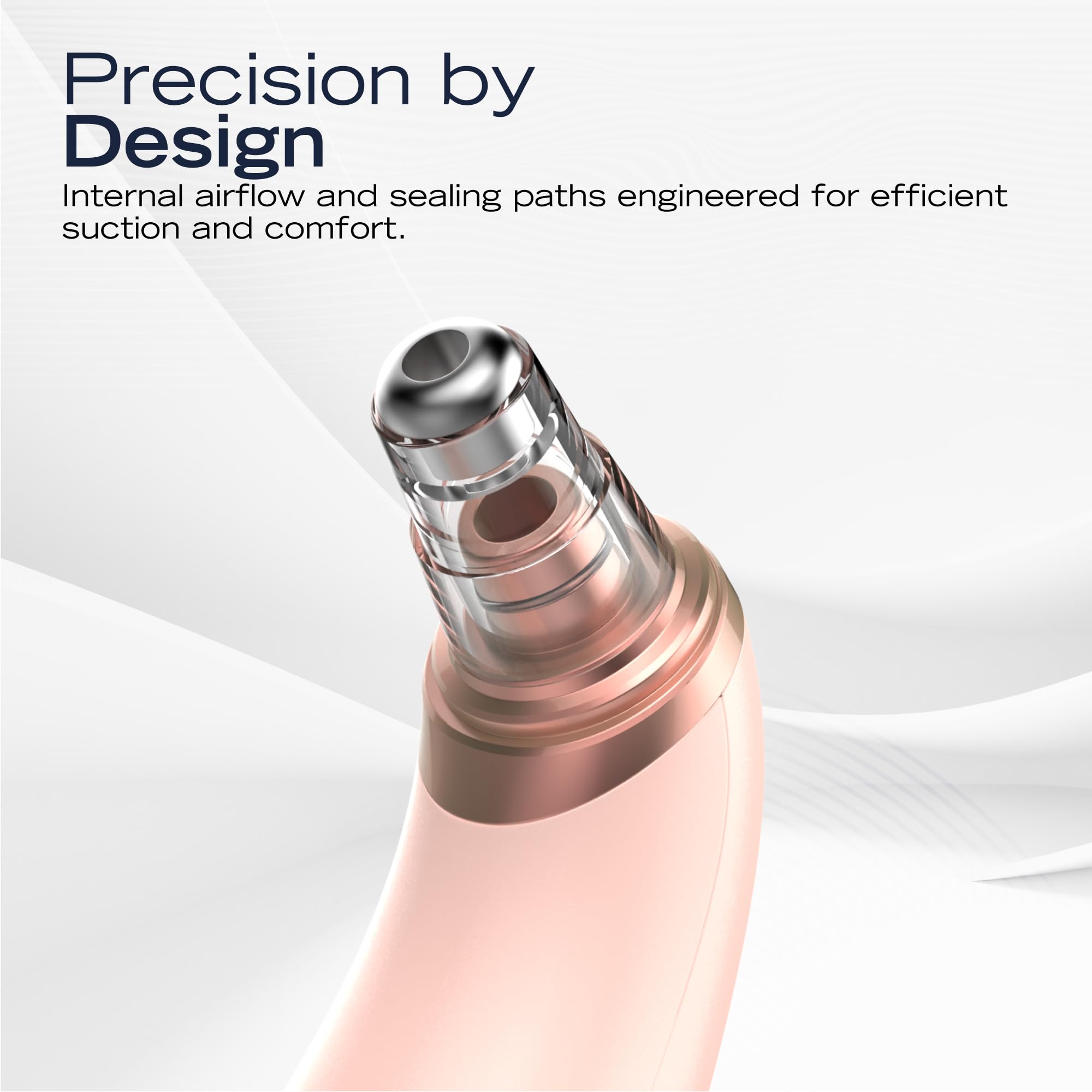Nautica PC250 Blackhead Remover Tool, Rechargeable Vacuum Blackhead Remover for Face with 6 Heads, 3 Modes & LED Display for Deep Pore Cleansing