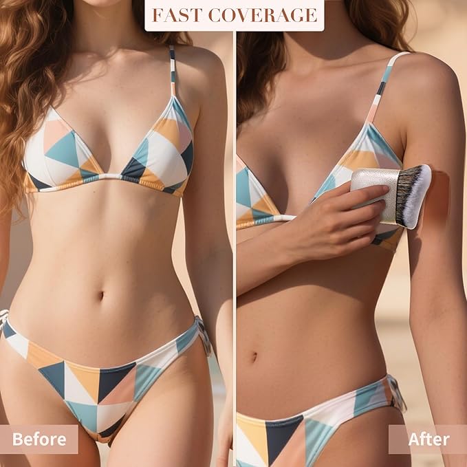 docolor Self Tanner Brush, Kabuki Body Makeup Brush