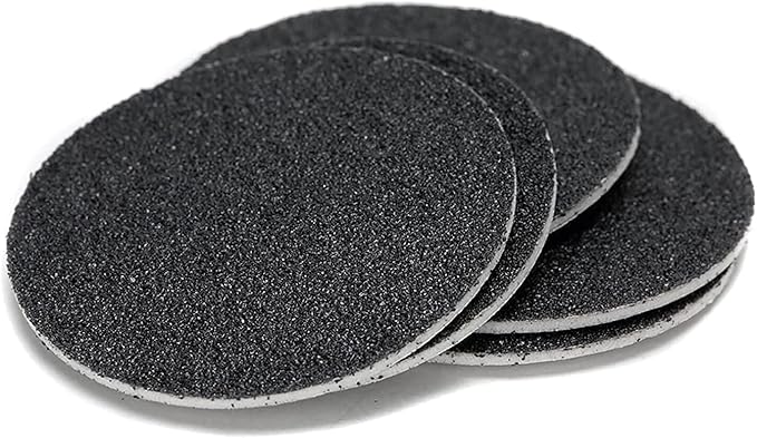 60pcs Replaceable Sandpaper Refill Discs for Electric Foot File Callus Remover Hard Dry Dead Skin Removal (Coarse 60 Grit)