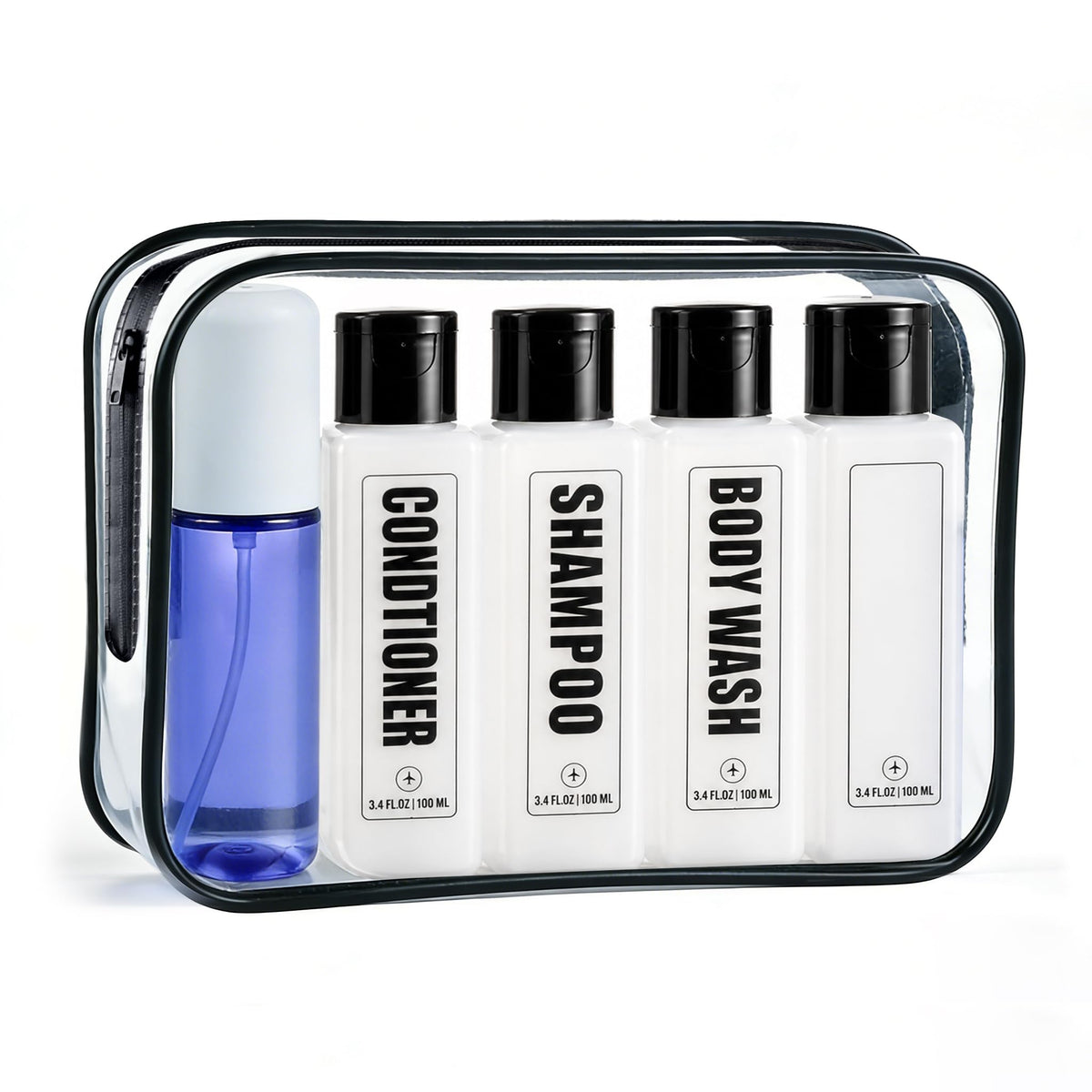 GearTrust TSA Travel Size Bottles for Toiletries, Shampoo Travel Bottles