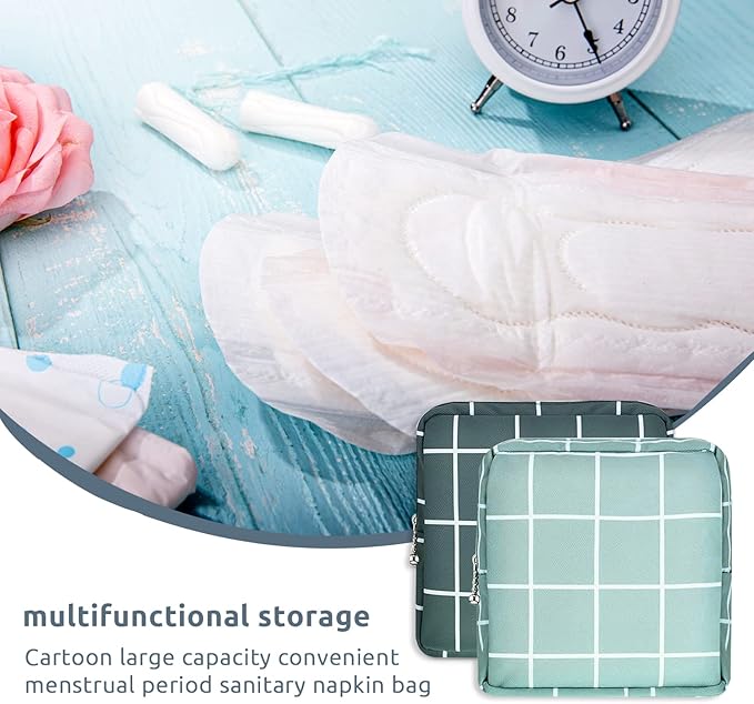 3pcs Period Bag,Period Pouch,Sanitary Napkin Storage Bag, Portable Reusable Menstrual Pads Bags,Tampon Storage Pouch for Women Teen Girls,pad Bag,Feminine Care,tampons Holder for Purse
