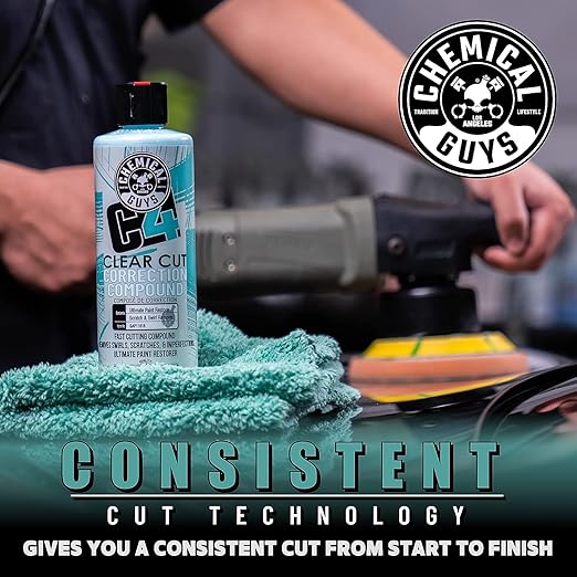 Chemical Guys, C4 Clear Cut Correction Compound for Paint Defects, 16 oz
