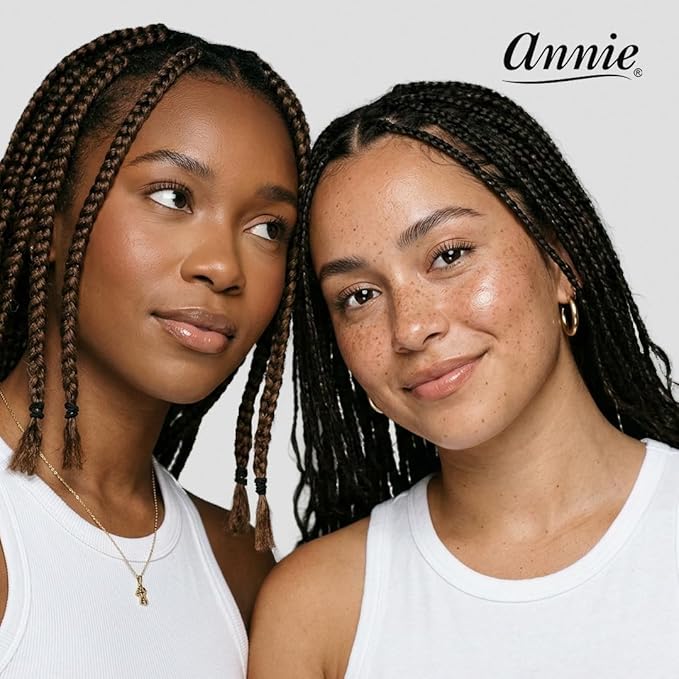 Annie Rubber Bands 14mm, 500 Count Black Elastic Hair Ties, Medium Durable Rubber Bands for Braids, Ponytails & Sectioning, Secure Hold for All Hair Types, Salon Value