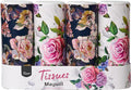 Facial Tissue Cylinder Holder with Cap, Travel Tissue Tubes Box Container, Suitable for Car Cup Holder (4 Pack, 200 Sheets)