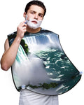Ocean Fishes Print Beard Bib Shaving Apron, Beard Hair Trimming Cape Gift For Dad