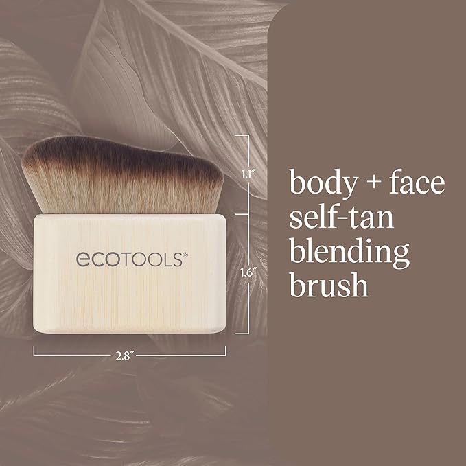 EcoTools Good Tan Body & Face Self-Tan Blending Brush - Kabuki for Sunless Tanner, Vegan & Cruelty-Free, 1 Count