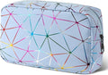 Period Bag for Girls Womens, Leather Sanitary Napkin Storage Bag, Portable Menstrual Pad Bag Period Pads Pouch, Small Make Up Bags(Colorful Blue)