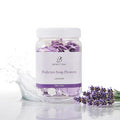 Pedicure Soap Flowers Foot Soak Petals Sheet for Softens Dead Skin Moisturizing Relaxing Spa Feet Birthday Pedi Nail Party (Lavender)