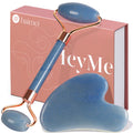 BAIMEI IcyMe Gua Sha & Jade Face Roller Set,Facial Beauty Skin Care Tools
