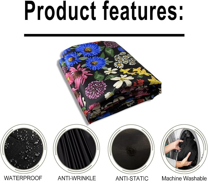 Pelocapa,Salon Cape for Women,Hair Cutting Cape with Snaps,Professional Large Barber Stylist Hairdresser Cape,Waterproof & Light Weight & Machine Washable- 63”× 56”(Flowers)
