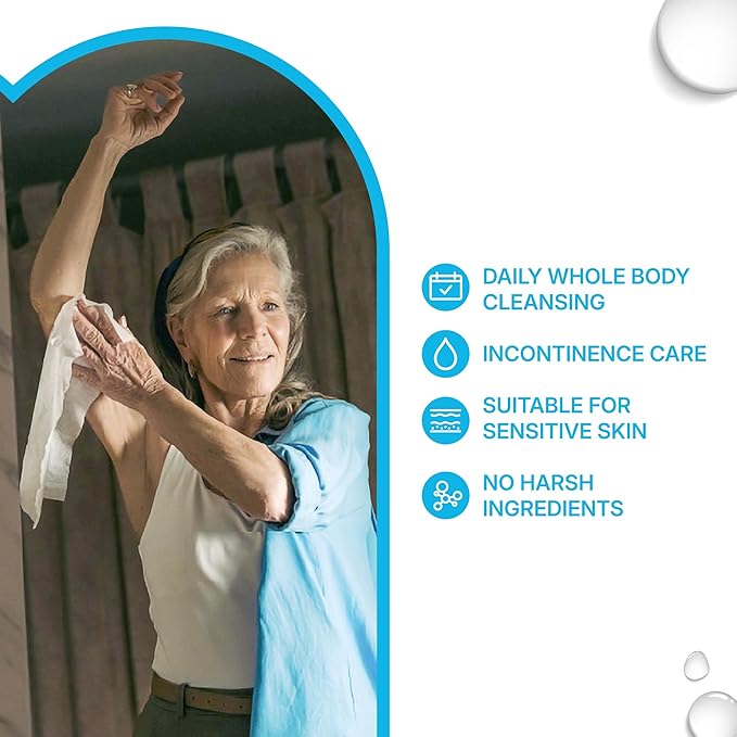 WaterWipes Sensitive Whole Body Cleansing Wipes, 99.9% Purified Water, XL Textured Wipes, Incontinence Care, Fragrance Free, 720 Count