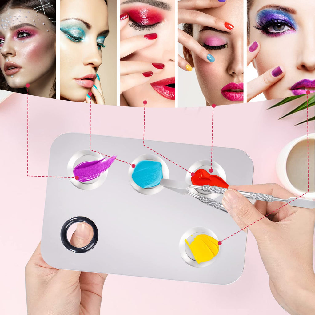 Makeup Mixing Palette, Foundation Makeup Palette Cosmetic Palette Spatula