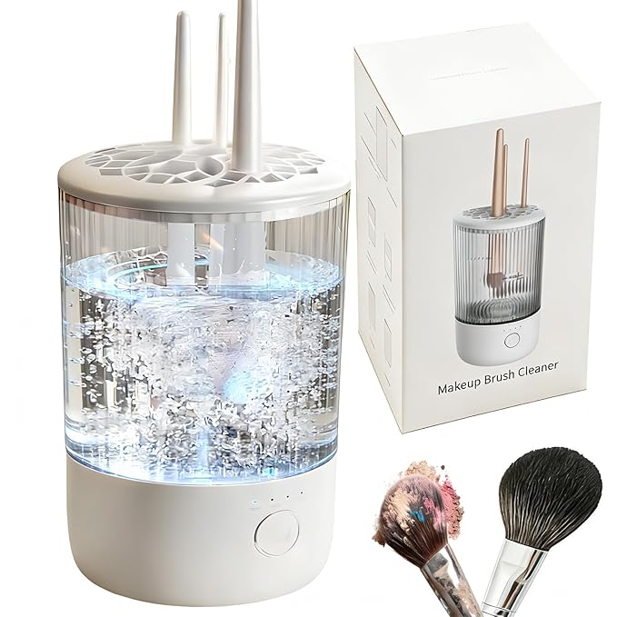 BomCot Electric Makeup Brush Cleaning Machine, Automatic Makeup Brushes Cleaner Suitable for Various Makeup Brushes & Tools