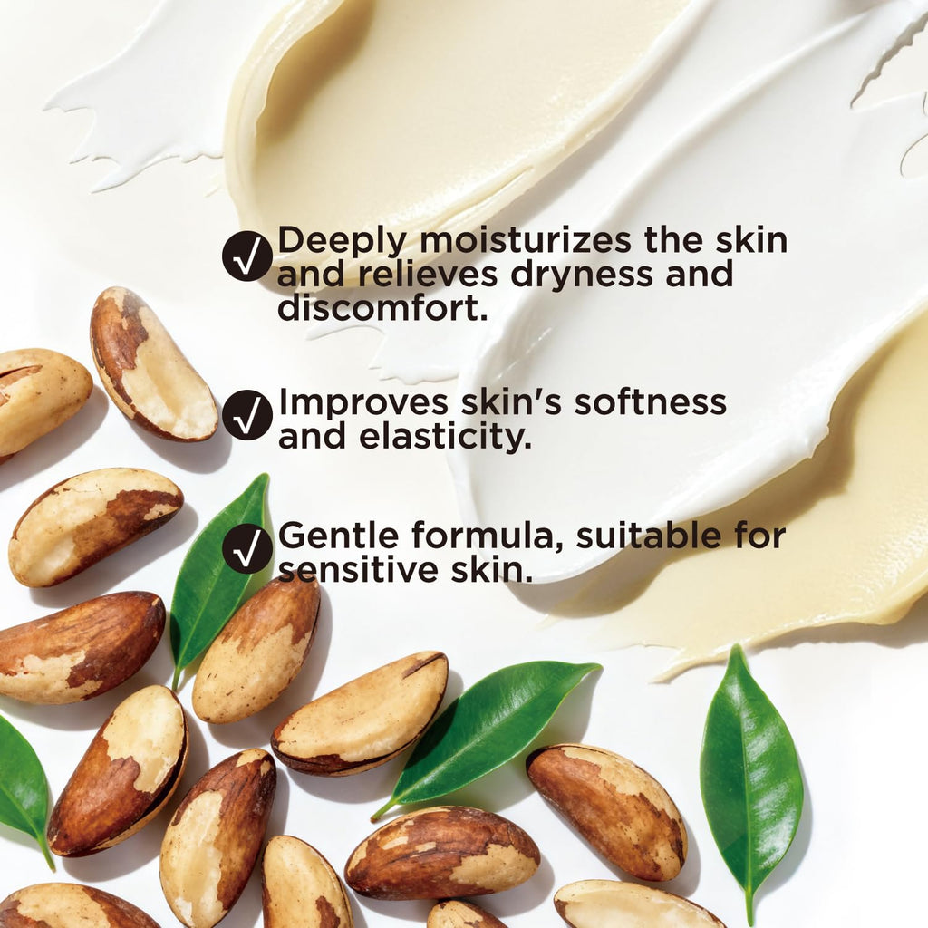 Embleaf Brazil Nut Whipped Body Butter, Shea Body Butter for Women Dry Skin, Natural Brazil Nut Lotion for Body Moisturizer-Deep Moisturizing and Softening-6.8 floz(200ml)