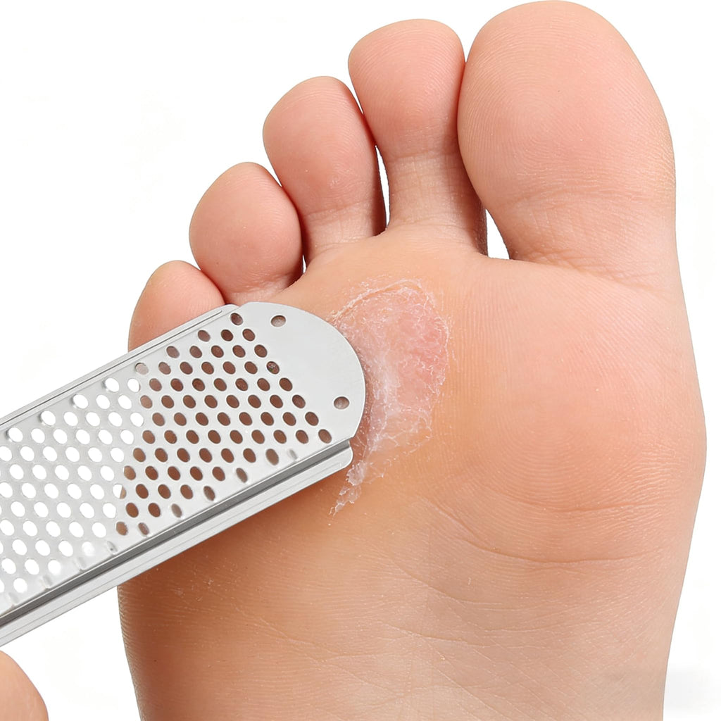 3pcs Foot File Replacement Blades, Stainless Steel File Callus Tool Corn Remover Skin Remover Foot File Tool Feet Shaver Dead Skin Convenient Foot Scraper (Silver)