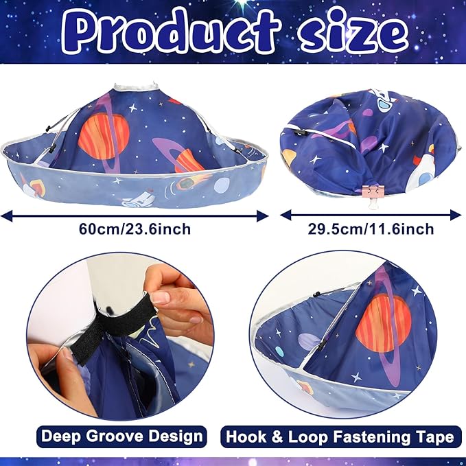FEBSNOW Kids Hair Cutting Cape Adjustable Haircut Cape Umbrella for Child