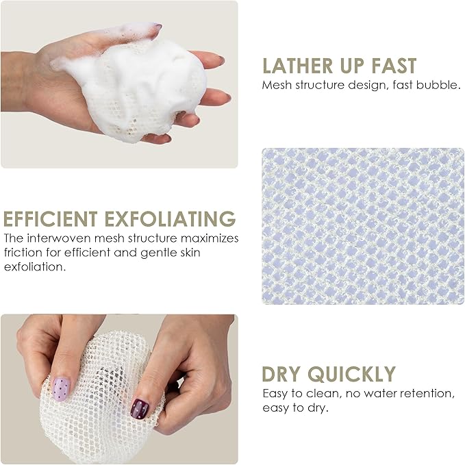 Black Food-Grade Silicone Body Scrubber with Exfoliating Net Sponge Case