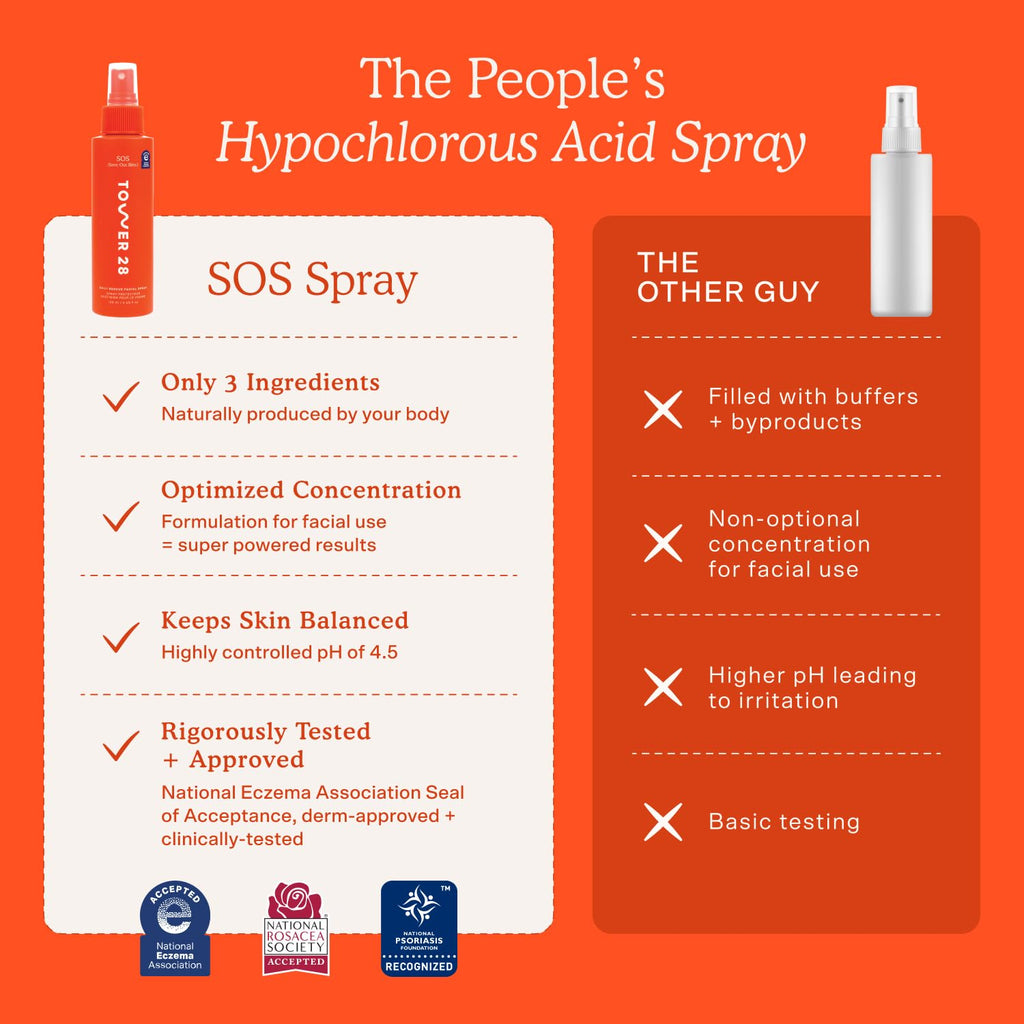 Tower 28 SOS Daily Rescue Soothing Hypochlorous Acid Spray for Face (2 ct)