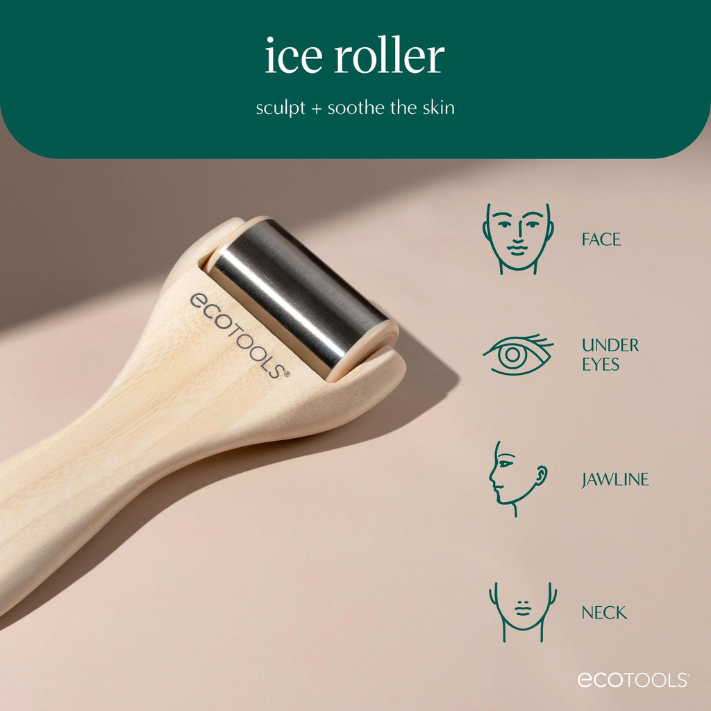 EcoTools Ice Roller, Stainless Steel Facial Roller, 1 Count
