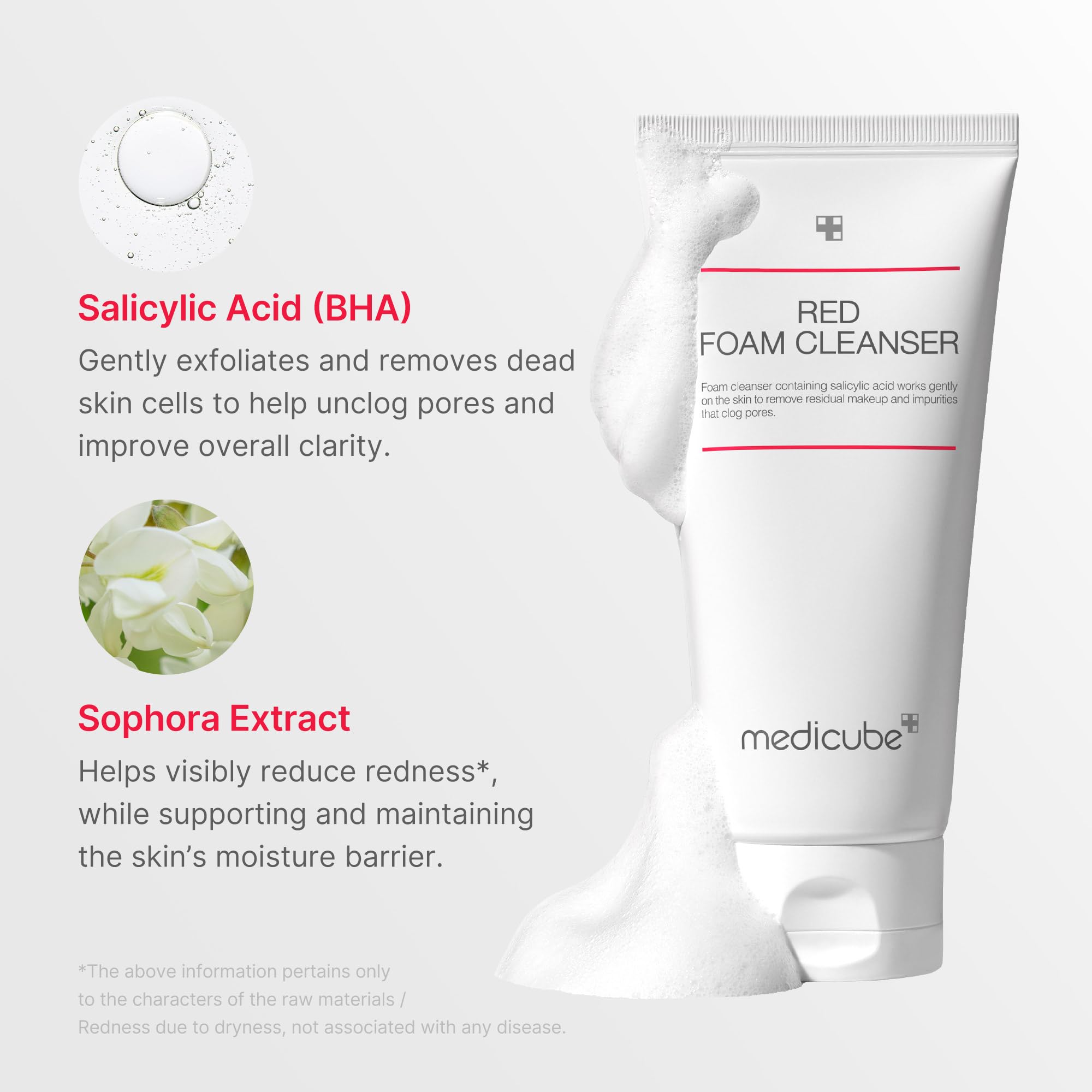 medicube Facial Cleanser Red Foam Cleanser, 4.05 oz