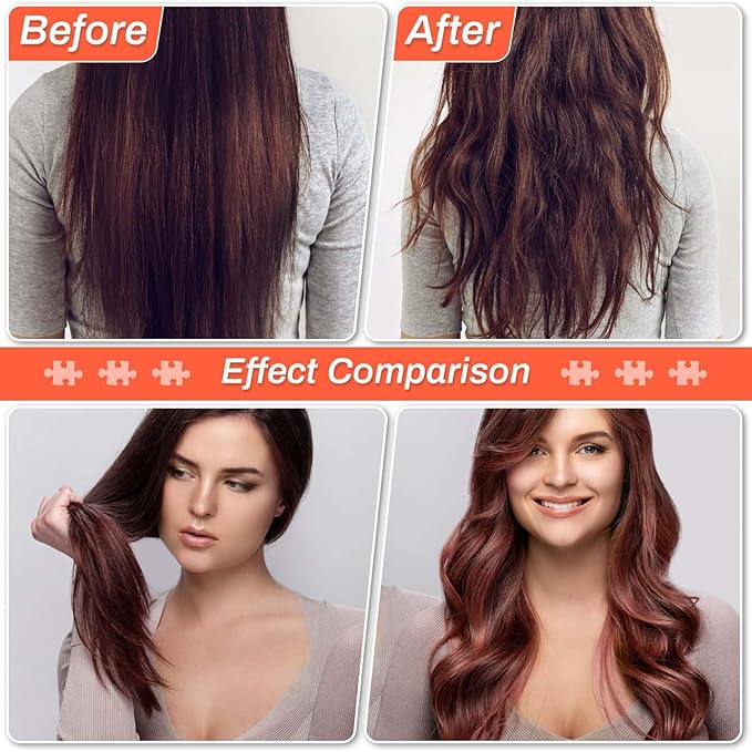 56 Pcs Hair Rollers Set for Blowout Look Long Hair, 30Pcs Rollers Curlers in 5 Sizes with 24 Pcs Clips and Storage Bag for Long Medium Short Hair Volume