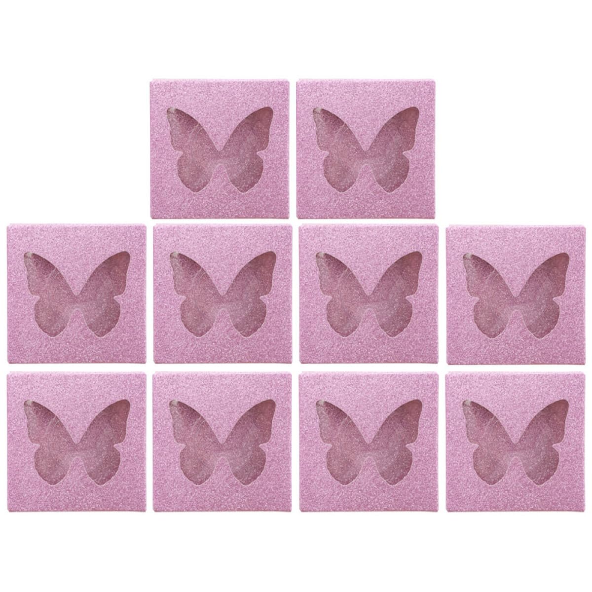 DOITOOL Eyelash Storage Box 10 X Boxes 10 X Lash Trays 10 X Paper Cards