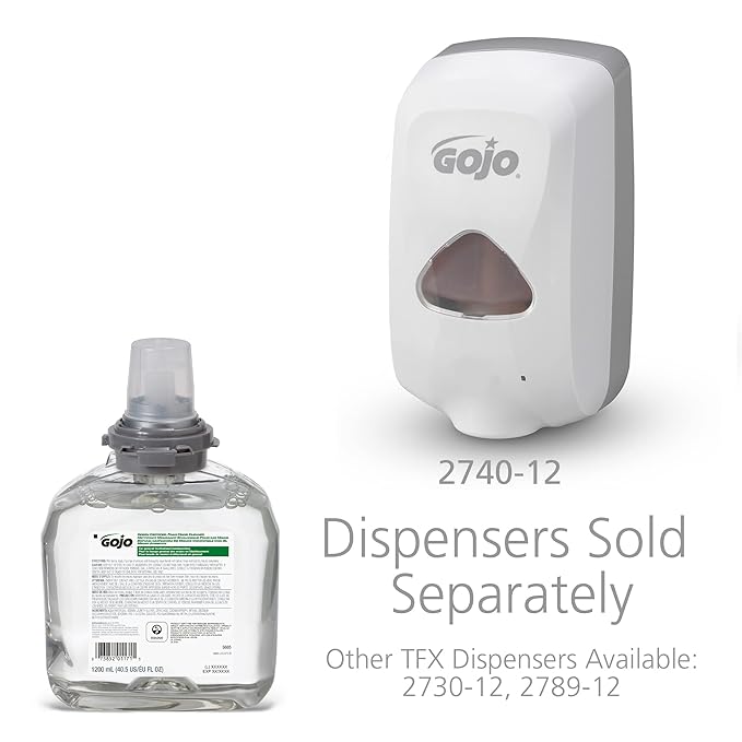 GOJO TFX Foam Soap Refill, Fragrance Free, 2ct x 1200 mL - 5665-02