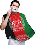 NOUZU Flag Of Afghanistan Print Beard Bib Apron For Men, Beard Hair Catcher For Men Shaving Trimming,Beard Cape Cloth