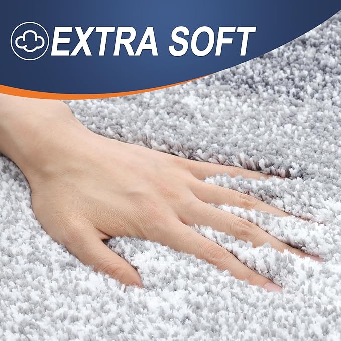 OLANLY Microfiber Bathroom Rugs Sets 3 Piece, 30"x20"+24"x16"+24"x20"