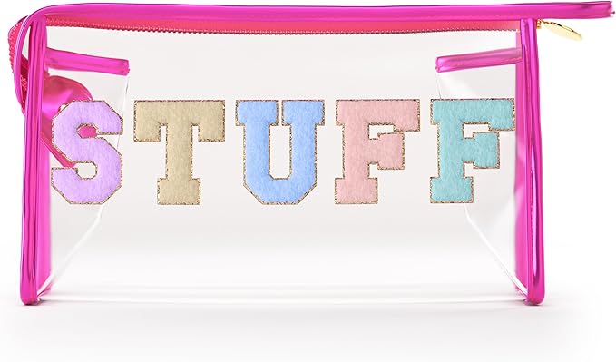Clear Sunscreen Bag, Waterproof Makeup & Toiletry Pouch for Travel Beach