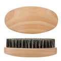 Curved 360 Wave Brush for Men – 2 PCS Medium Hard Boar Bristle Palm Brush with Ergonomic Wood Handle for Defining 360 Waves, Lay Down Hair, and Daily Wave Training for Black Men Textured Hair