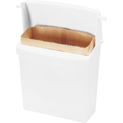 Rubbermaid Commercial Products Wall-Mounted Sanitary Napkin Receptacle Rigid Liner Easy to Clean Durable Space Saving for Restrooms in Restaurants/Hotels/Schools/Airports/Offices