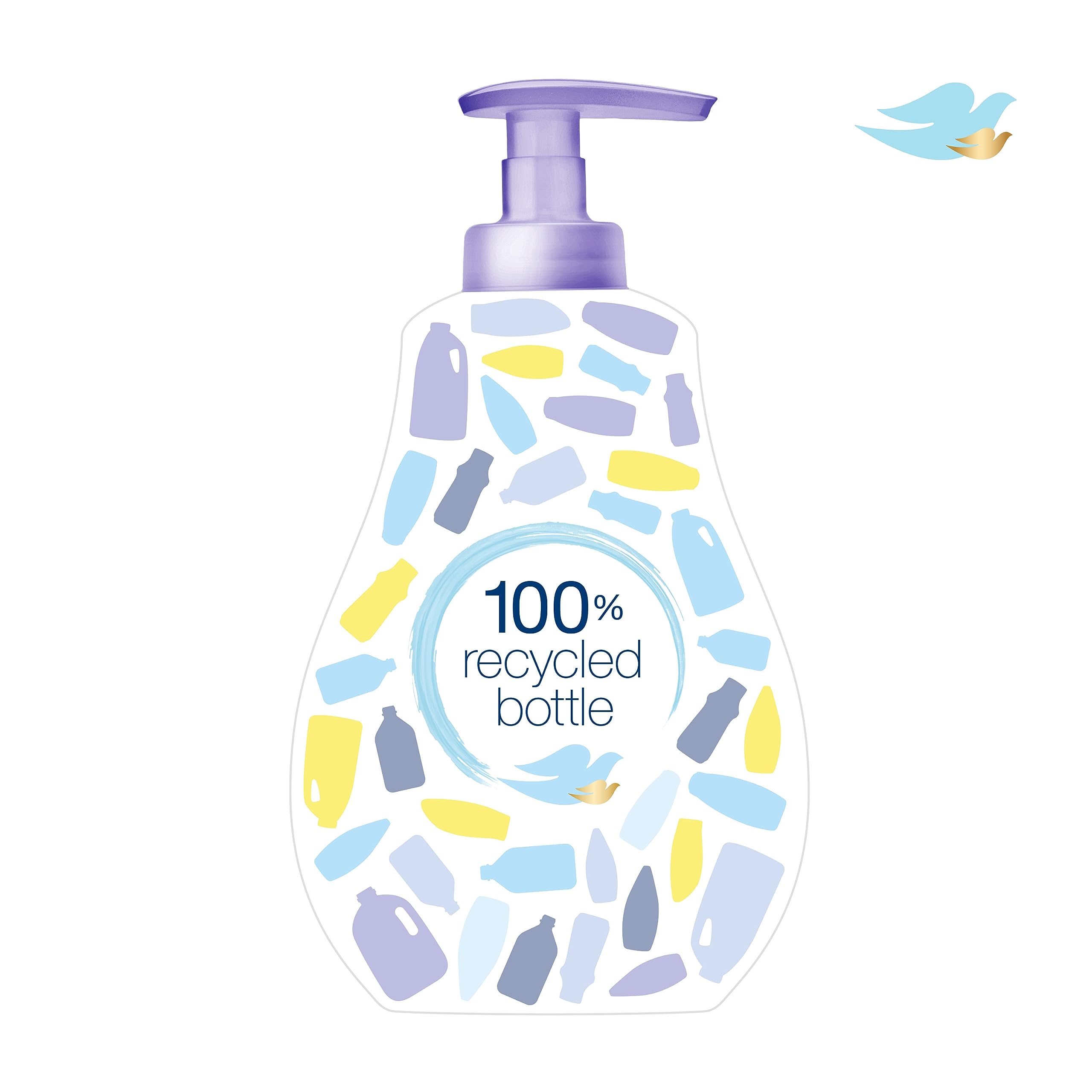 Baby Dove Sensitive Skin Care Baby Wash Calming Moisture For a Calming Baby Bath Wash Hypoallergenic and Tear-Free, Washes Away Bacteria 13 fl oz