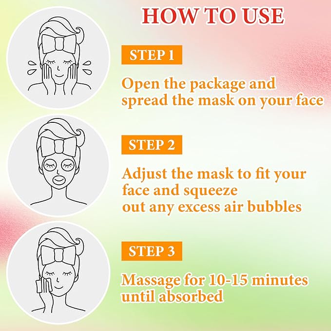 10 Pack Variety Facial Sheet Masks Skin Care Set, Hydrating Bulk Sheet Face Masks Skincare Gifts Set for Women Men, Long Lasting Moisturizing Face Mask Skincare for All Skin Type（C9)