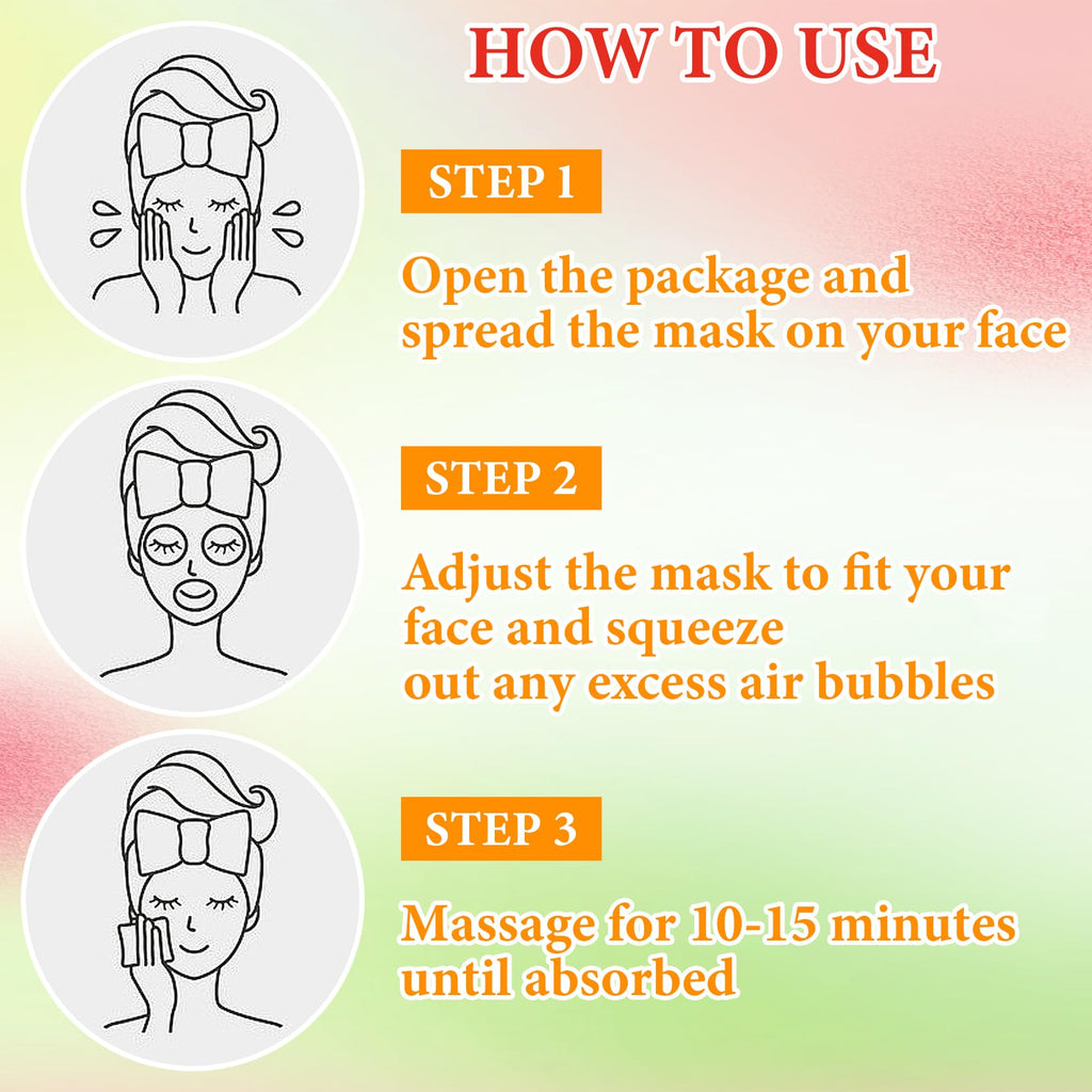 10 Pack Variety Facial Sheet Masks Skin Care Set, Hydrating Bulk Sheet Face Masks Skincare Gifts Set for Women Men, Long Lasting Moisturizing Face Mask Skincare for All Skin Type（A6)