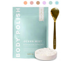 Bonblissity Body Polish, 8oz. - Ocean Mist Scented Body Scrub Exfoliator for Women, Exfoliating Sugar Scrub To Lotion Moisturizer, Gentle Exfoliant for Dry and Sensitive Skin, Handmade in USA