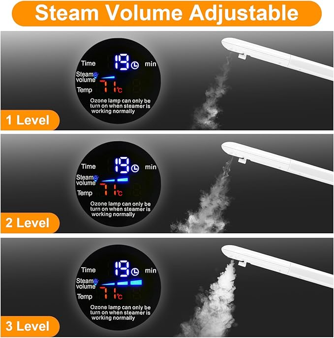 Professional Facial Steamer, Vaporizador Facial with Steam Adjustable & Timer, Movable Arm, Preheating Esthetician Steamer, Home Beauty Salon SPA