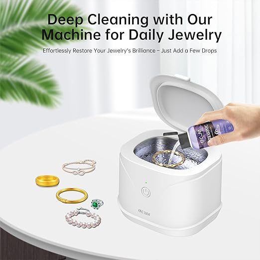 Ultrasonic Jewelry Cleaner Solution 8.5oz for Rings, Gold, Diamond, Glasses