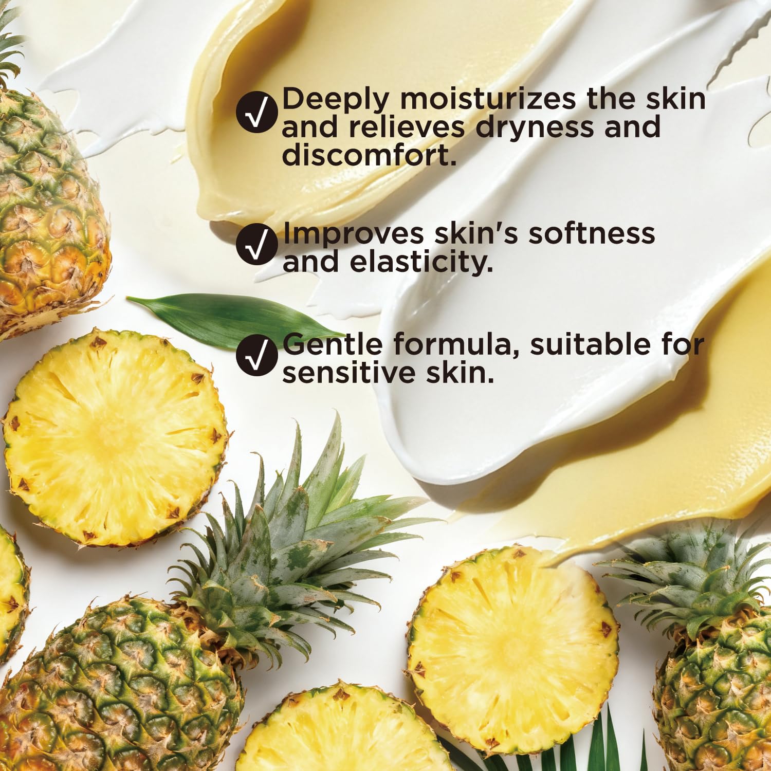 Embleaf Pineapple Whipped Body Butter, Shea Body Butter for Women Dry Skin, Natural Pineapple Lotion for Body Moisturizer-Deep Moisturizing and Softening-6.8 floz(200ml)
