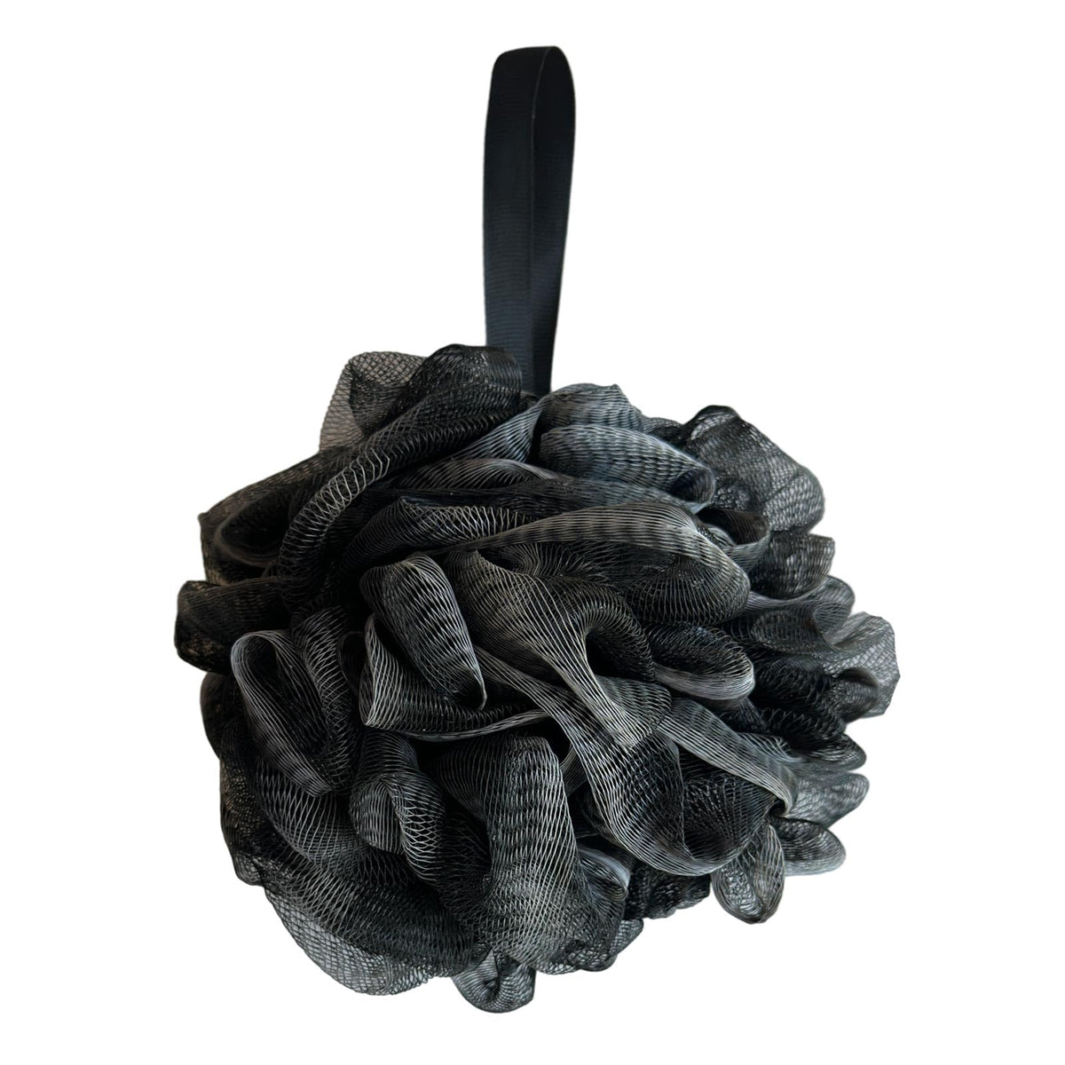 Black Bath Shower Loofah Exfoliating Body Back Scrubber Sponge for Women Men 60g (1 Pack)