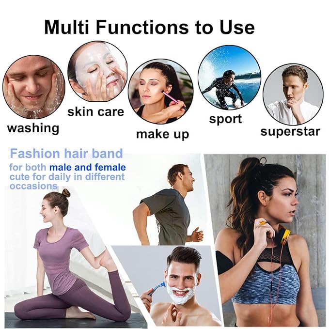 Metal Headband for Men, Adjustable Wavy Hair Band, Zigzag Wire 3 Pcs