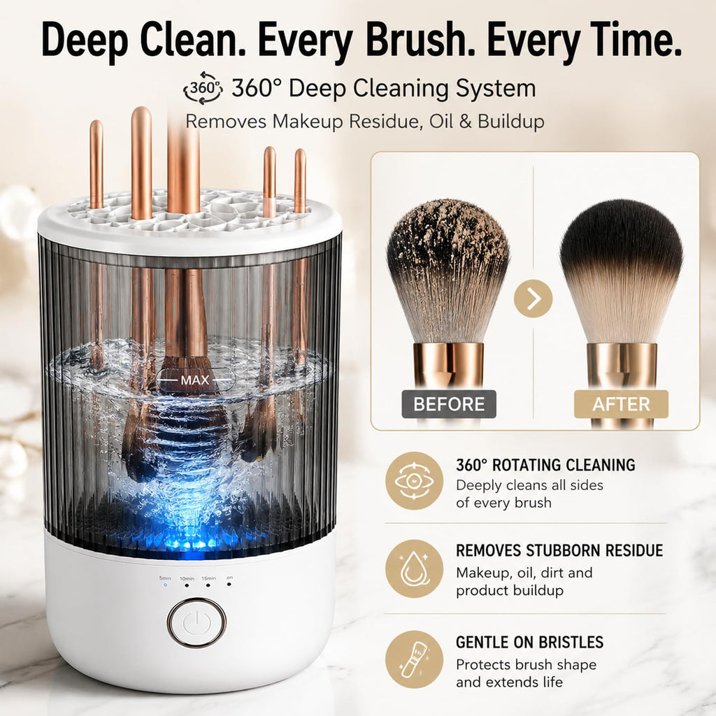 Luslife Electric Makeup Brush Cleaner, USB Makeup Brush Cleaning Machine